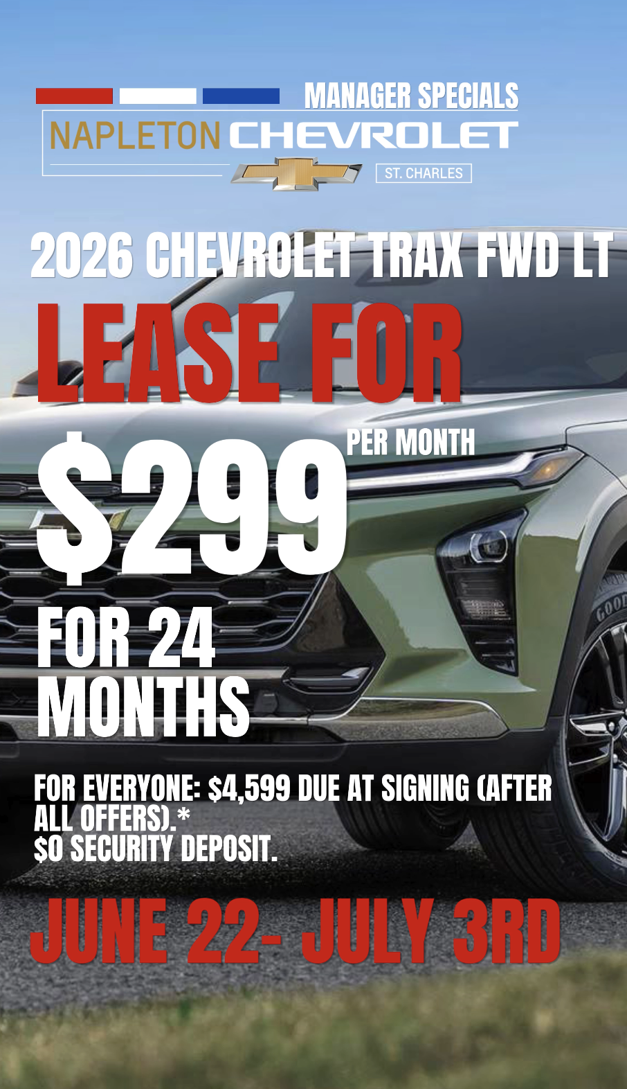 2026 Chevrolet Trax at Napleton Chevrolet Saint Charles